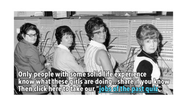 Quiz : Jobs of the past