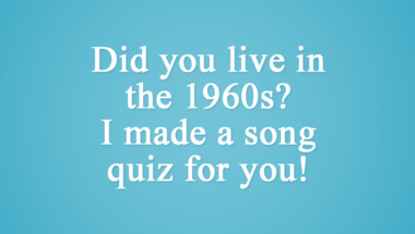 Song Quiz : Decade 1960s