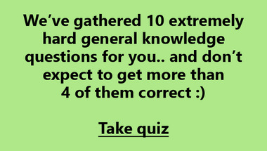General Trivia Quiz