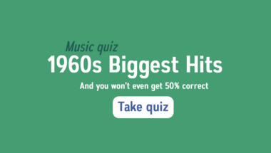 Music quiz about hits from the 60s