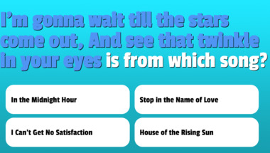 A quiz about the songs lyrics of the 1960s