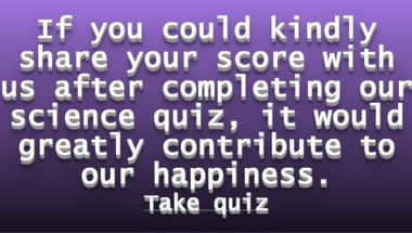 Quiz on Science