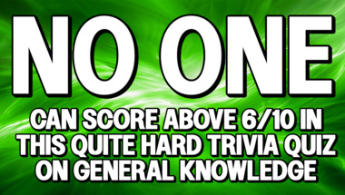 Mixed category trivia quiz