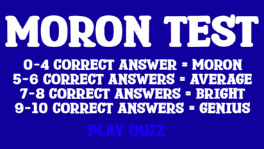 Moron test