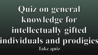 Quiz on general knowledge