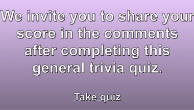 Mixed Knowledge Quiz