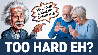 Trivia quiz with a mix of questions