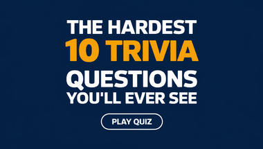 Trivia quiz with a mix of questions