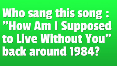 Quiz on songs from the 1980s