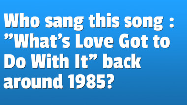 Quiz on songs from the 1980s