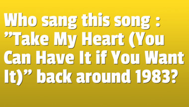 Quiz on songs from the 1980s