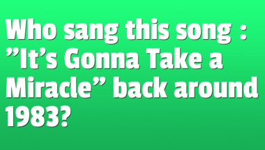Quiz on songs from the 1980s