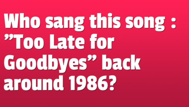 Quiz on songs from the 1980s