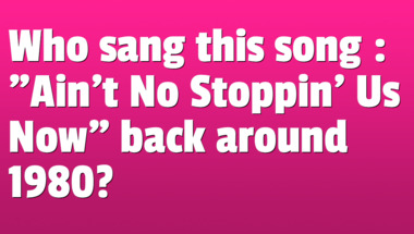Quiz on songs from the 1980s