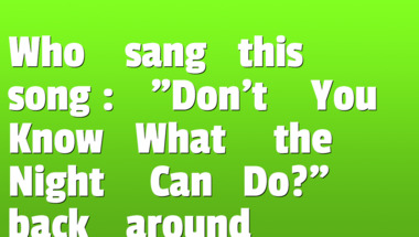 Quiz on songs from the 1980s