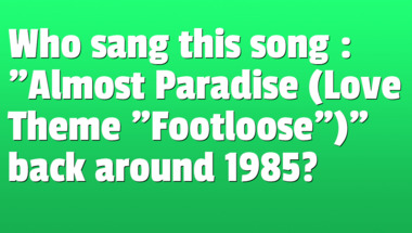 Quiz on songs from the 1980s