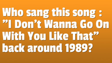 Quiz about songs from the 1980s