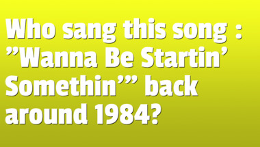 Quiz on songs from the 1980s