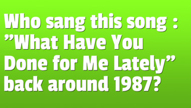 Quiz on songs from the 1980s