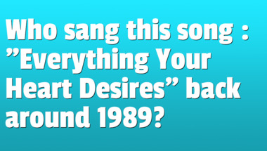 Quiz on songs from the 1980s