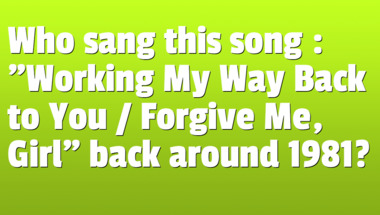 Quiz on songs from the 1980s