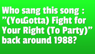 Quiz on songs from the 1980s