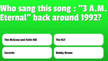 Quiz on Music from the 1990s