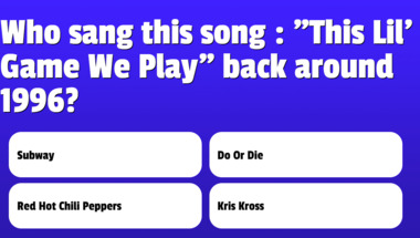 Quiz testing knowledge of music from the 1990s