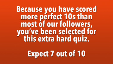 Trivia quiz covering a variety of topics