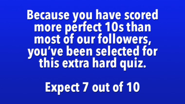 Trivia quiz on miscellaneous topics