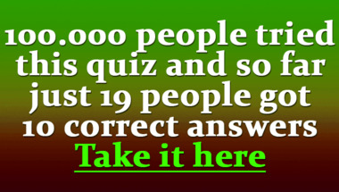 Trivia quiz on miscellaneous topics