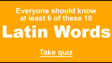 Quiz : Latin words