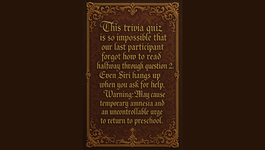 General knowledge quiz for smart people