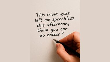 Trivia quiz for you