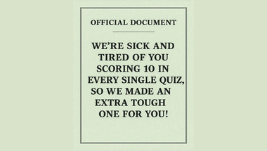 Trivia quiz for smart people