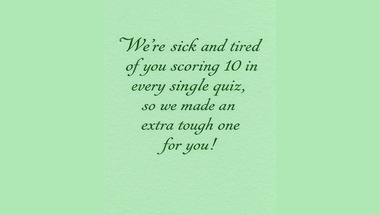 Trivia quiz for smart people