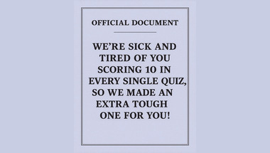 Trivia quiz for smart people