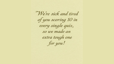 Trivia quiz for smart people