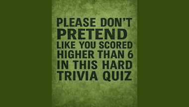 Trivia quiz for smart people