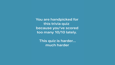 Quite Hard Trivia Quiz