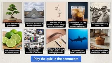 10-question quiz to test your general knowledge