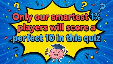 10-question general knowledge challenge