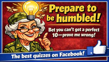 10-question general knowledge challenge