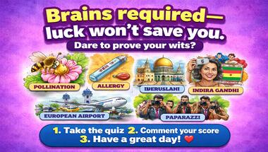 10-question mixed knowledge challenge