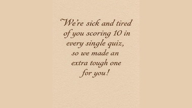 A quiz about knowledge