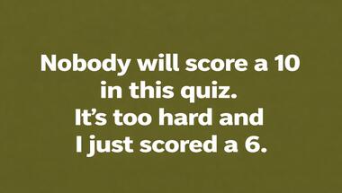 10-question quick-fire trivia challenge