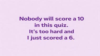 10-question general knowledge challenge