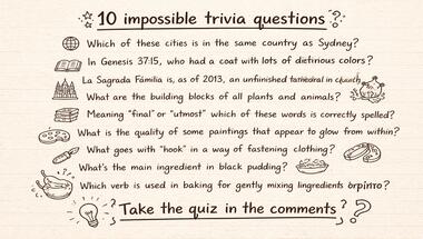 Quickfire 10-question trivia challenge