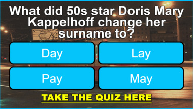 Quiz : US Actors Of The 1950s